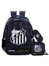Kit Escolar Time Santos Mochila Costas + Lancheira + Estojo
