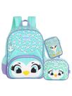 Kit Escolar UP4YOU Mochila Costas + Lancheira + Estojo Box