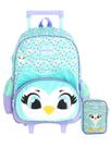 Kit Escolar UP4YOU Mochila Rodas e Costas + Estojo Box