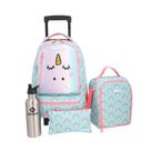 Kit Escolar Xtrem 4 Peças Run Pack 295 Aqua Unicórnio
