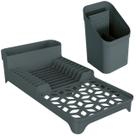 Kit Escorredor de Louça Compacto C/ Porta-Talheres P/ Pia Cozinha Design Vazado Escoamento Garfo Colher Faca Utensílio Kit Escorredor de Louça Compacto C/ Porta-Talheres P/ Pia Cozinha Design Vazado Escoamento Garfo Colher Faca Utensílio