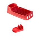 Kit Escorredor De Louças 12p E Porta Esponja Vermelho-Sanremo Kit Escorredor De Louças 12p E Porta Esponja Vermelho-Sanremo