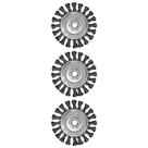 Kit Escova Aco Circular 4.1/2 X M14 Trancada D-29561 3 Un - MAKITA