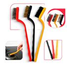 Kit Escova Aço Cobre Nylon Escovinha Multiuso Para Limpeza Profissional