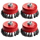 Kit Escova Aco P/ Lixad.Copo M14 Trancada 2.1/2" 4 Un - GRAFF VANTAGE