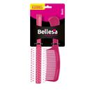 Kit escova cabelo bellesa redonda nice+pente - diversas cores Kit escova cabelo bellesa redonda nice+pente - diversas cores