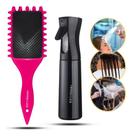 Kit Escova Cabelo Fitagem Borrifador Spray Nevoa Contínuo Cor:Multicolorido