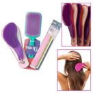 Kit Escova Cabelo Raquete+escova Mágica Desembaraça+ 6 Lixas