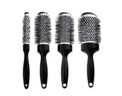 kit escova de cabelo profissional termica vazada metalizada escobel kit escova de cabelo profissional termica vazada metalizada escobel