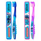 Kit Escova de Dente Infantil com Porta Escovas Escolar Stitch Dentalclean