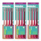 Kit Escova de Dente Kess Basic Cerdas Macias Nylon Rosa com 12 Unidades Kit Escova de Dente Kess Basic Cerdas Macias Nylon Rosa com 12 Unidades