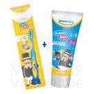 Kit Escova De Dente Mundo Bita 2 a 5 anos + Creme Dental Pasta De Dente Powerdent
