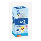 Kit Escova Dental Oaz Baby - Baby Shark Cx com 12 Itens - Cerdas Ultra Finas - Cores Sortidas