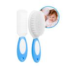 Kit Escova E Pente Cabelo Bebê Infantil Cerdas Macias Menino Menina
