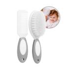 Kit Escova E Pente Cabelo Bebê Infantil Cerdas Macias Menino Menina