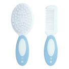 Kit Escova e Pente Para Bebe Pimpolho Azul Kit Escova e Pente Para Bebe Pimpolho Azul