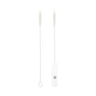 Kit Escova em Nylon Para Limpar e Higienizar Canudo de Bebe Infantil Pimpolho Cor:Branco