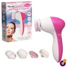 Kit Escova Facial e Corporal 5 em 1 Elétrica Portátil Massageadora e Esfoliante Western Kit Escova Facial e Corporal 5 em 1 Elétrica Portátil Massageadora e Esfoliante Western