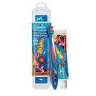Kit Escova + Gel Dental Condor Kids Hot Wheels com Flúor Morango 50g e Ganhe Estojo Protetor Kit Escova + Gel Dental Condor Kids Hot Wheels com Flúor Morango 50g e Ganhe Estojo Protetor
