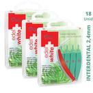 KIT Escova Interdental Verde 5.0mm 18 unidades Edel White