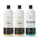 Kit Escova Progressiva Não Chore Mais E Orgânica 3D Borabella 3x1000mL