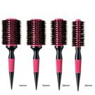 KIT Escova Térmica Para Cabelos Rosa Cerdas de Javali YTREND