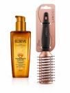 Kit Escova Ventilada Lanossi Bronzer + Óleo Elseve Extraordinário 100ml Secagem Rápida e Brilho
