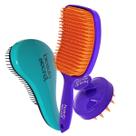 Kit Escovas Beauty Secret Raquete Mágica e Massageador