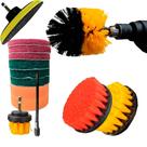 Kit Escovas Limpeza Pesada Azulejo Rejunte Pia Box Geral Para Parafusadeira 14 Peças Kit Escovas Limpeza Pesada Azulejo Rejunte Pia Box Geral Para Parafusadeira 14 Peças