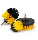 Kit Escovas Rotativas Nylon 3 Peças Encaixe de 7mm para Limpeza Sem Esforço Kit Escovas Rotativas Nylon 3 Peças Encaixe de 7mm para Limpeza Sem Esforço