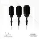 Kit Escovas Térmica Carolina Profissional Metalizada Cerdas Mistas Javali Nylon MOFASHI
