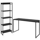 Kit Escritório Estante 5 Prateleiras Com Mesa 135Cm Onix