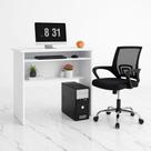 Kit Escritório Moderno com Mesa Funcional Cadeira Ergonômica Estilosa