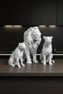 Kit Esculturas Decorativas Geométricas, Família de Leões, 3 Peças, Estilo Moderno Luxuoso, para Deco Kit Esculturas Decorativas Geométricas, Família de Leões, 3 Peças, Estilo Moderno Luxuoso, para Deco