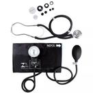 Kit esfigmomanômetro + estetoscópio preto premium - gtech