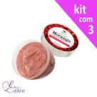"Kit Esfoliante Facial e Corporal 250 gr Arotrat Morango + Argila Rosa (3 unidades) - Arovida