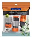 Kit Esguicho Bico Mangueira Com Acessórios Tramontina 4 Peças