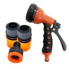 Kit Esguicho Jato + Bico P/ Torneira + 2 Conector de Mangueira