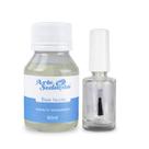Kit Esmalte Base Incolor 60ml Frasco Para Esmalte 10ml Arte Sedução Manicure Nail Designer Unhas Naturais Unhas Decoradas