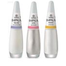 Kit Esmalte Impala 3 Cores Brancas Branco, Top Pop e Sonho Kit Esmalte Impala 3 Cores Brancas Branco, Top Pop e Sonho
