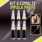 Kit Esmalte Impala Preto Cremoso Cor da Sua Moda