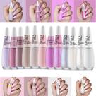Kit Esmalte Impala Tons Branco Lilas Claros Nudes Cremoso Perolado
