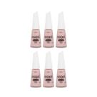 Kit Esmalte Nude Risqué Nudeu Tempo Cremoso 8ml - 6 Un