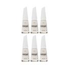 Kit Esmalte Risqué Branco Natural Rendinha 8ml - 6 unidades