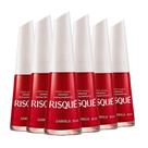 Kit Esmalte Risqué Cremoso Gabriela 8ml - 6 unidades Kit Esmalte Risqué Cremoso Gabriela 8ml - 6 unidades