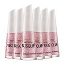 Kit Esmalte Risqué Efeitos Glitter Granulado Rosé 8ml - 6 unidades Kit Esmalte Risqué Efeitos Glitter Granulado Rosé 8ml - 6 unidades