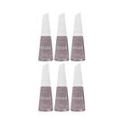Kit Esmalte Risqué Nude Cremoso Lágrimas de Vênus 8ml - 6 Un