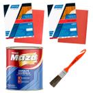 Kit Esmalte Sintetico Preto Maza Lixas Pincel Pintura Geral Kit Esmalte Sintetico Preto Maza Lixas Pincel Pintura Geral