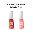 Kit esmaltes Color Trend Tijolinho e Pêssego Baby - Edição Limitada - Mais vendido