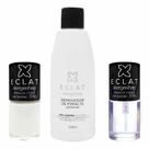 KIT Esmaltes Cravo Branco + Top Coat + Removedor Alergoshop